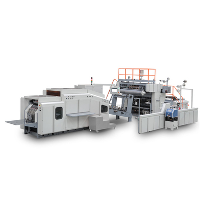 LQ-F13T / 18T Máquina para fabricar bolsas de papel de fondo cuadrado con alimentación por rollo totalmente automática (mango retorcido)